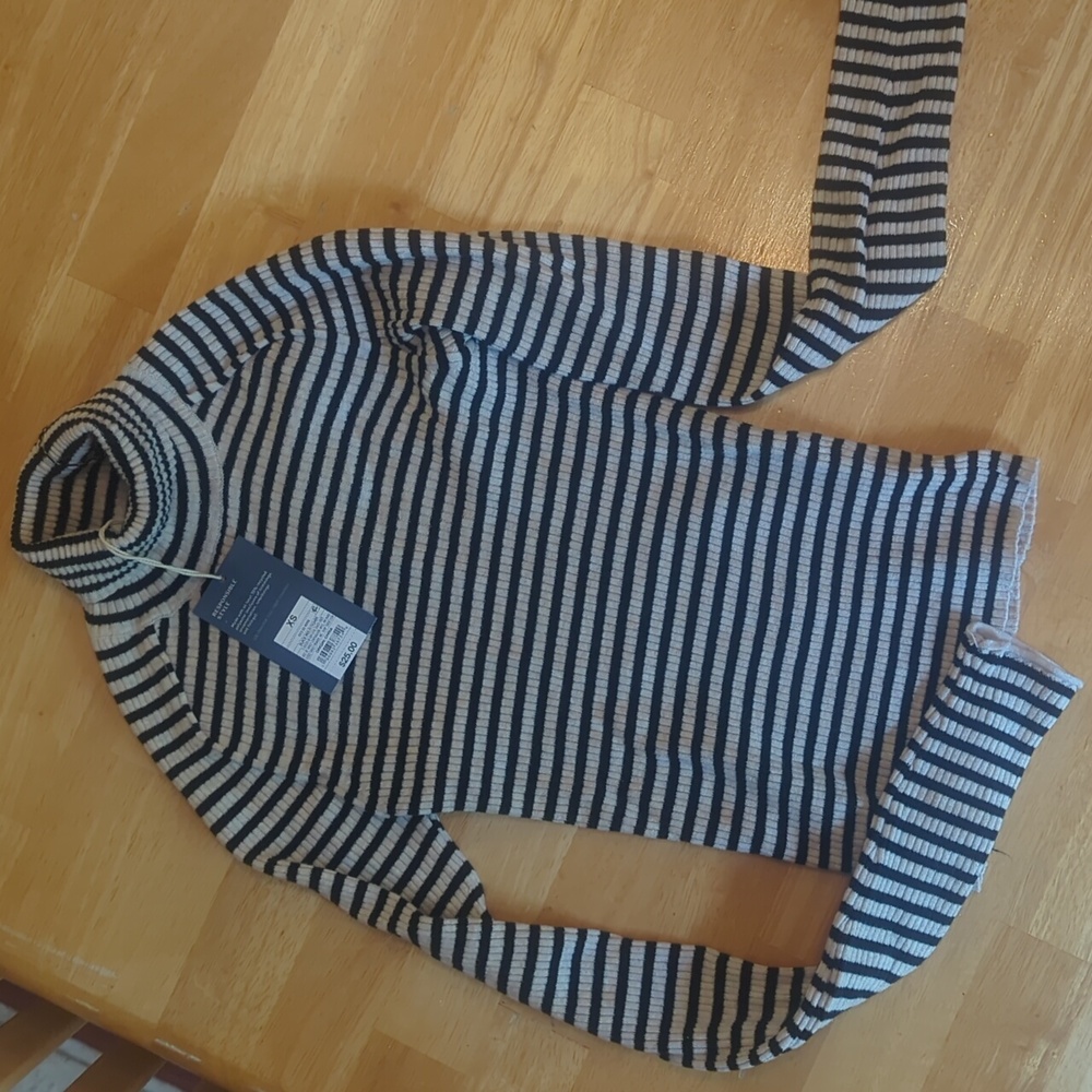 Striped Turtle Neck - Picture 3 of 4